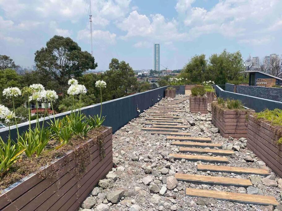GRAN UBICACIÓN, en la zona de SANTA FE, KING BED Vila Cidade do México Exterior foto